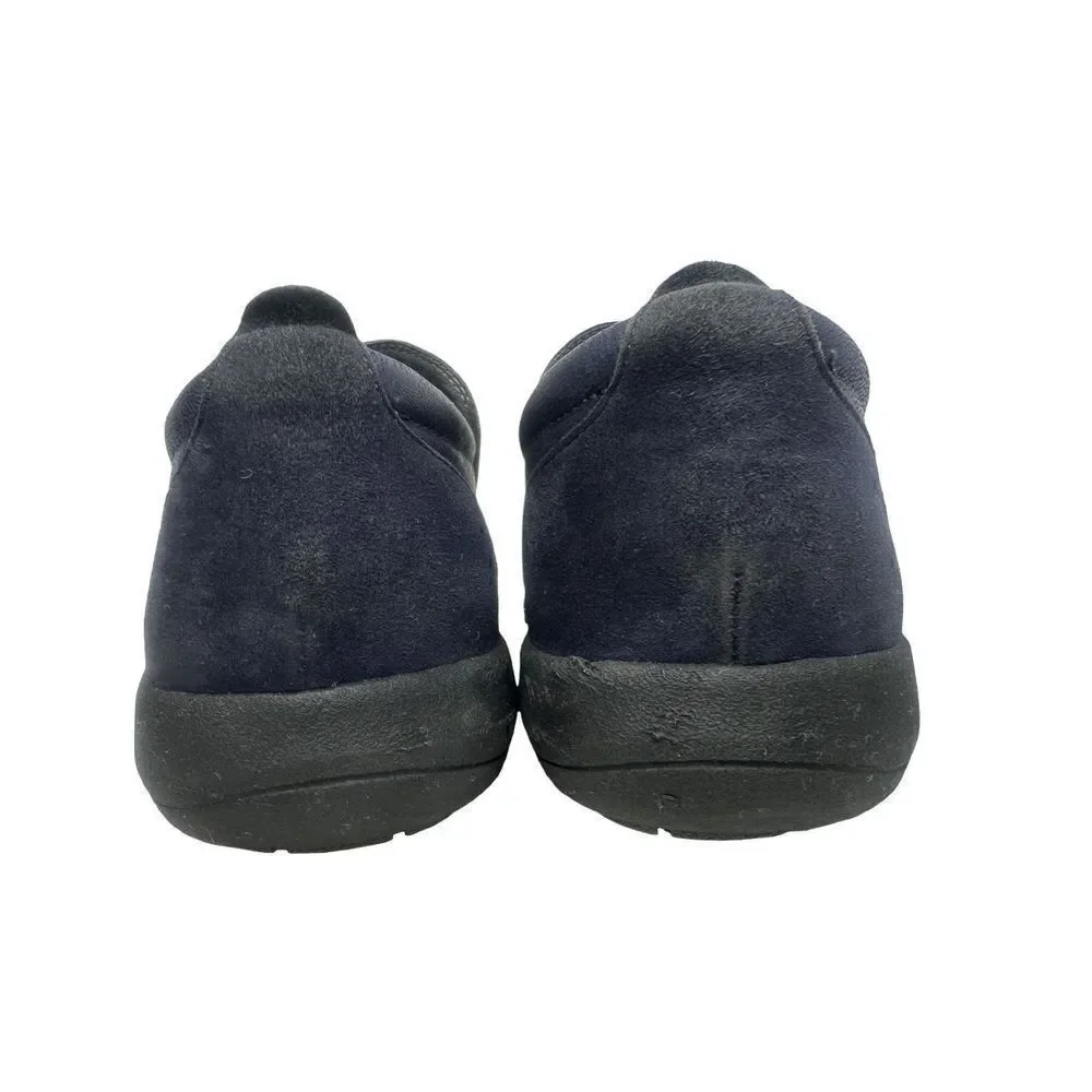 Abeo Eastbourne Pro System Navy Blue Leather Comfort Slip On Shoes Size 9.5